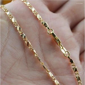 Chaines Collier rempli d'or et en or