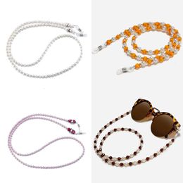 Chaines Eyeglass White Small Conch Shell Langes de lecture Lunettes Chaîne Lunettes de soleil Coids Cordon Colli