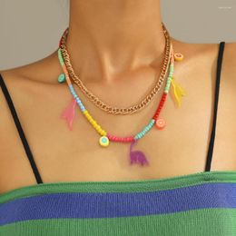 Chaînes Fahsion Goth Punk Acrylique Dinosaure Forme Pendentif Or Couleur Chaîne Collier Ras Du Cou Pour Les Femmes Cool Hip Hop À La Mode Bijoux Cadeau