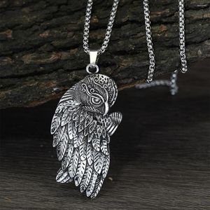 Kains Fashion Creative Eagle hanger roestvrijstalen ketting Hip Hop retro trendy mannen unieke sieraden cadeau 2023 trend