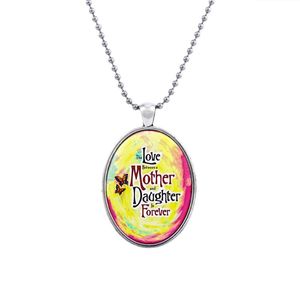 Chaînes Bijoux de mode Ensembles de collier en verre de haute qualité pour femmes Unique Love Mom Fille Design Party GiftChains