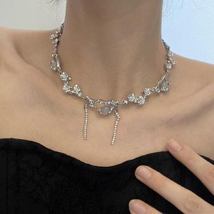 Ketens mode metalen onregelmatige chokers kettingen voor vrouwen hiphop roestvrijstalen sleutelbeen ketting ketting gothicuming sieraden cadeau