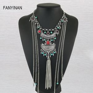 Ketten Mode Halsketten Marke Anhänger Quaste Kette Choker Aussage NecklaceLady Collares Schmuck Geschenk Perlen Für Bijoux G