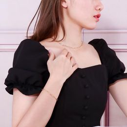 Chaînes Mode Femmes Or Couleur En Acier Inoxydable Boule Ronde Pendentif Collier Bracelet Bijoux GiftChains