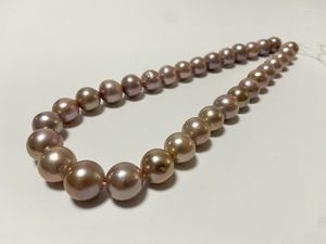Kettingen prima 12-14 mm natuurlijke parels ketting voor vrouwen ronde lichte gouden kralen bruiloftsfeestje sieraden geschenken clasp