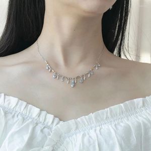Cadenas Flores y ramas Collar Joyería de diseñador de lujo para mujeres Accesorios de moda de piedras preciosas