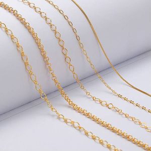 Kettingen voor doe-het-zelf sieraden maken Benodigdheden Kits 18k Verguld voor Volwassenen Materialen Accessoires Bevindingen Componenten Doos Ketting Groothandel