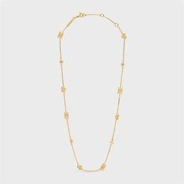 Chaînes Français Style Rétro Amour Pentagramme Couture Collier Pêche Coeur Doux Mode Simple Sauvage Clavicule Chaîne Bijoux AccessoiresChaînes