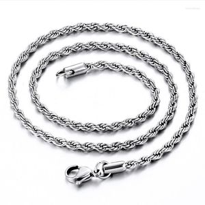 Cadenas Cadena torcida de masa frita Joyería para hombres Collar para mujeres Collar Amazon