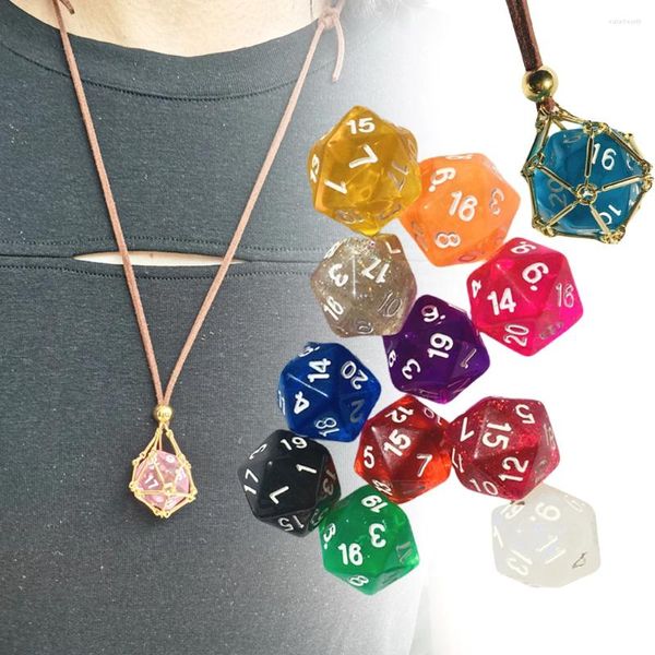 Chaînes jeu Baldur's Gate mdn dés Cosplay collier en métal pendentif modèle conseil jouet réglable colliers bijoux cadeaux accessoire