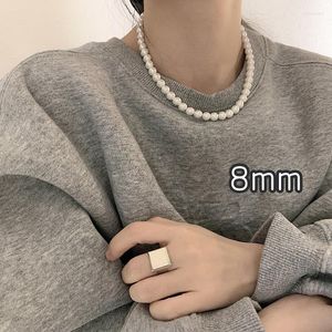 Chaînes cadeau femme chaîne articles avec mode coréenne tour de cou Y2k accessoires bijoux pour femmes en collier de perles