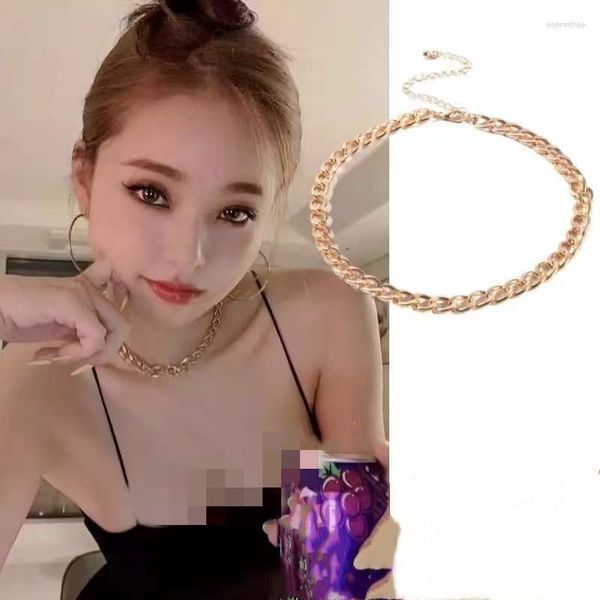 Chaînes chaîne en or chanson Zhiya même corée tour de cou drame mode collier de haute qualité pour femmes fille cadeau