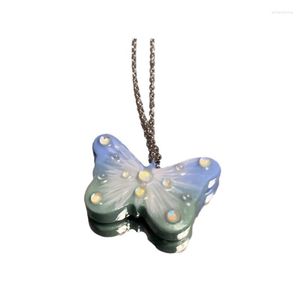 Kettingen prachtige blauwe vlinder hangketting vergroot je look voor feestenevenement