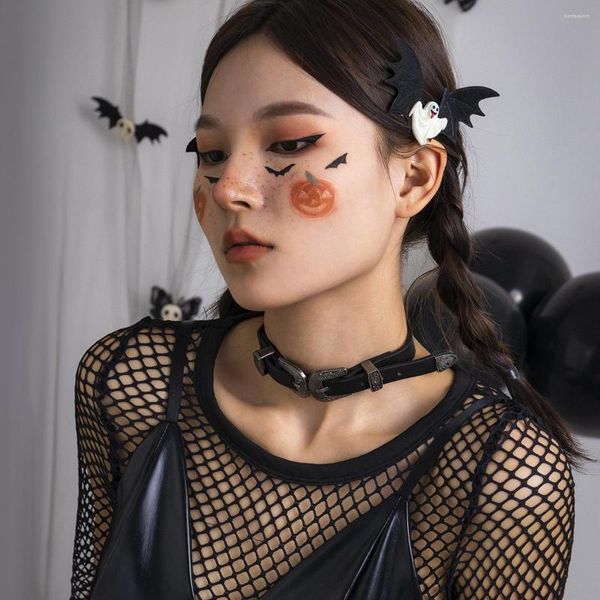 Chaînes Halloween Collier Femme Gothique Foncé Col Noir Chocker Doux Cool Harajuku Sexy Spice Girl