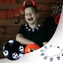 Cadenas Cadena de luces de Halloween Collar divertido Collares largos gruesos para mujeres Laye
