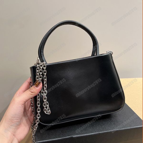 Cadenas Bolso Mini Bolso de mano Bolsos de hombro negros lisos Totes de moda Diseñadores de lujo Bolsos de compras Carteras de alta calidad al por mayor