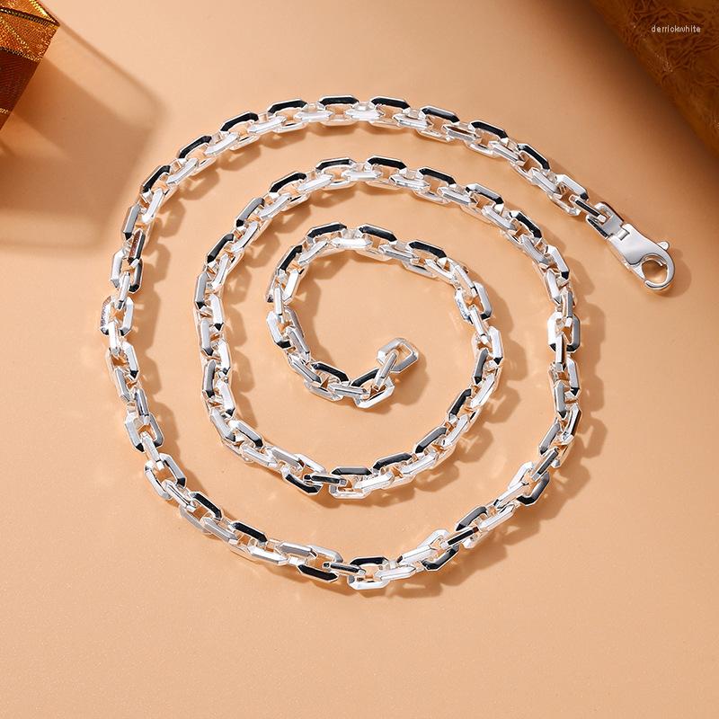 Chains Handsome And Cool Youth Sterling Silver Coarse Too Corner Chain Single Fashion Men's Personality Plating Neckchain