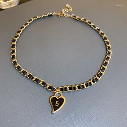 Catene Cuore Collana Con Ciondolo Amore Accessori Moda Donna Catena