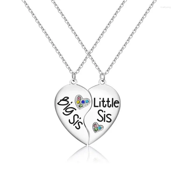 Chaînes Collier Pendentif Coeur Pour Filles Dames Puzzle Bijoux Coffret Cadeau