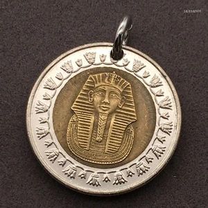 Chaînes de haute qualité pendentif pièce de monnaie mode bijoux créatifs égyptien pharaon rétro collier accessoires