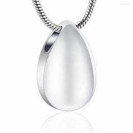 Chaines IJD8396 Loveries Tiny Tiny Teardrop Cremation Urn Jewelry Collier Pendant Ashes Memorial Remembrance Urns for Women / Girl