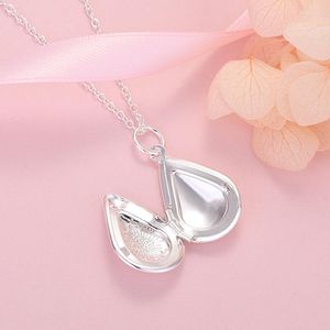 Chaînes En Argent Sterling 925 Goutte D'eau Pendentifs Collier Pour Femmes Mode De Luxe Designer Bijoux Articles GaaBou