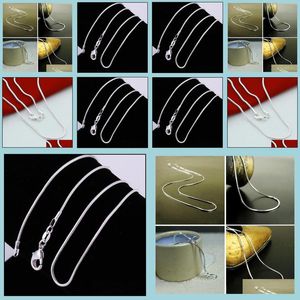 Kettingen Sieraden 925 Sterling Sier Sieraden Mannen Afgewerkte Ketting Slang Mode Heren Drop Levering Sieraden Kettingen Hangers Dh3Wr