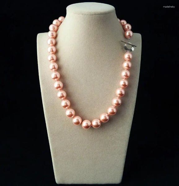 Chaînes bijoux rares énormes 12 mm authentique de la mer du Sud Collier de perle de perle