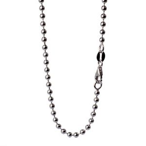 Kains Justneo Solid 925 Sterling Silver Ball Chain ketting 20-28inch Basic voor hangschors