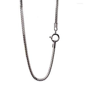 Chaînes JustNeo Solid 925 Sterling Silver Chain Necklace Basic For Pendants