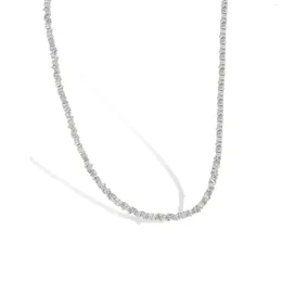 Chaînes Karloch S925 Collier en argent sterling avec design cassé Style Instagram Chaîne de clavicule à la mode et minimaliste