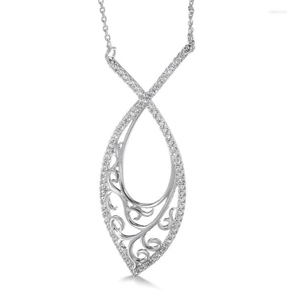 Chaînes Kinel collier en argent tibétain pour femmes Micro incrustation de cire Zircon naturel pendentif fleur creuse bijoux de mariage ethnique