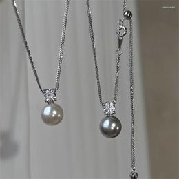 Cadenas coreanas borla cadena cristal perla encanto colgante gargantilla collar para mujeres niñas Punk Collares estético Y2K joyería regalos E488