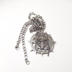 Chaînes Grand 2 '' Tall Magik Ninja Charm Pendentif En Acier Inoxydable ICP Bijoux Gourmette Collier 24 Pouces