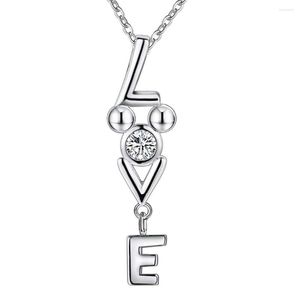 Chaînes Lettre L .E. V Bling gros collier plaqué argent vente colliers pendentifs / LOSWLWKN WIMBDZUY