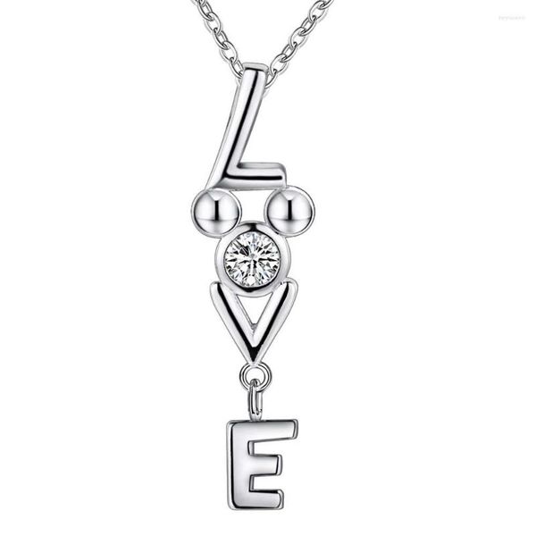 Chaînes Lettre L .E. V Bling gros collier plaqué argent vente colliers pendentifs / LOSWLWKN WIMBDZUY