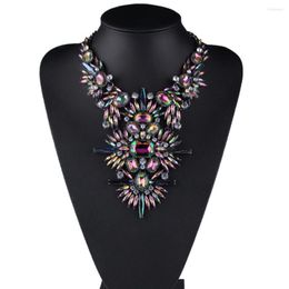 Kettingen Lange Hangende Grote Ketting Maxi Vrouwen Mode Sieraden Collares Verklaring F1006 Met Strass Boheemse