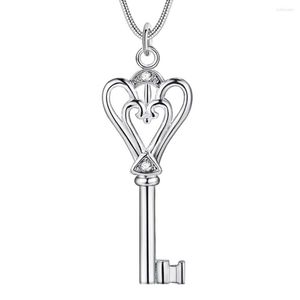 Chaînes Amour Coeur Clé En Gros Argent Plaqué Collier Vente Colliers Pendentifs /KMWADZGF PGEPBUMX