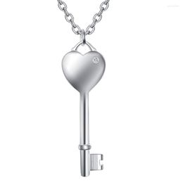 Chaînes Love Key Style Of European Silver Plated Necklace Vente Colliers Pendentifs / FCZGIZVO GSPFOMLU