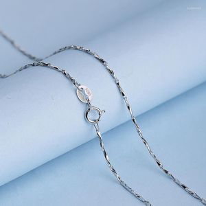 Chaînes Martick Trendy 925 Silver Jewelry 1.0mm Lingot Chain Pull Collier Super Long Style Gold / Rose Gold / Silver Color Bijoux GSC27