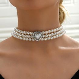 Chaînes MASA femmes Vintage luxe Style perle collier bijoux femme clavicule chaîne cou accessoire mariage fête cadeau