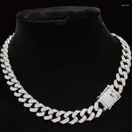Chains hommes femmes hip hop glacés de la chaîne bling collier de haute qualité 13 mm largeur miami collier de hiphop cubain bijoux de mode