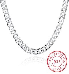 Chaînes Men039s bijoux fins 925 en argent Sterling 10mm collier de haute qualité mâle SterlingSilverJewelry 20 pouces 241398105
