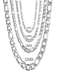 Chains Men39S 925 SERPLING Silver 4mm6 mm8 mm12 mm Collier de chaîne cubaine 1630 pouces pour les femmes bijoux de mode haut de gamme 1990875