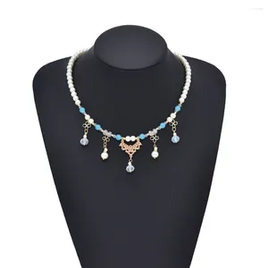 Kettingen Zeemeermin Prinses Etnische Stijl Hoofddeksels Ketting Voorhoofd Ketting Set Decoratie Oude Wenkbrauw Hart Hanger