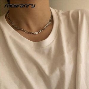 Chains Mewanry Minimalist 925 Sterling Silver Couples Collier Ins Fashion Pig Pig Chain Design Birthday Party Bijoux Gifts en gros