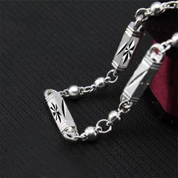 Chaînes MHXFC gros mode européenne homme fête de mariage cadeau géométrique cylindre perles chaîne collier NL208