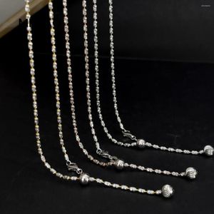 Chaînes MIIQAO 925 Sterling Silver Italian Diamond Chain Colliers Pour Femmes 45 50 CM Réglable Bijoux De Cou Pour Femmes