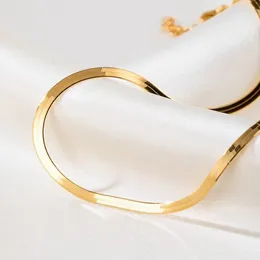 Cadenas MIQIAO Real 18K Collar de oro para mujeres Pure Au750 Diseño de hoja Simple Moda Cadena ajustable Joyería fina Regalos