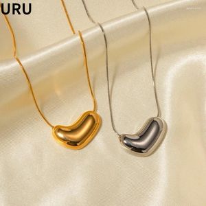 Ketens moderne sieraden delicaat ontwerp één laag geometrische metallic hanger ketting voor meisje vrouwen feestgift -accessoires